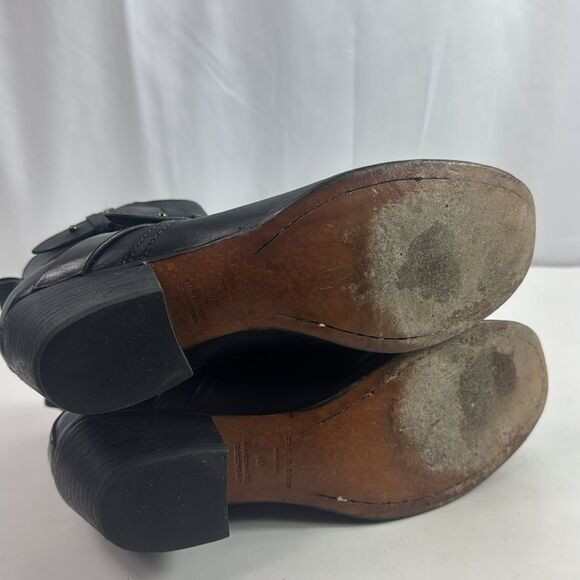 Rag & Bone Harper Moto Black Leather Women's Ankle Boots - Picture 13 of 16